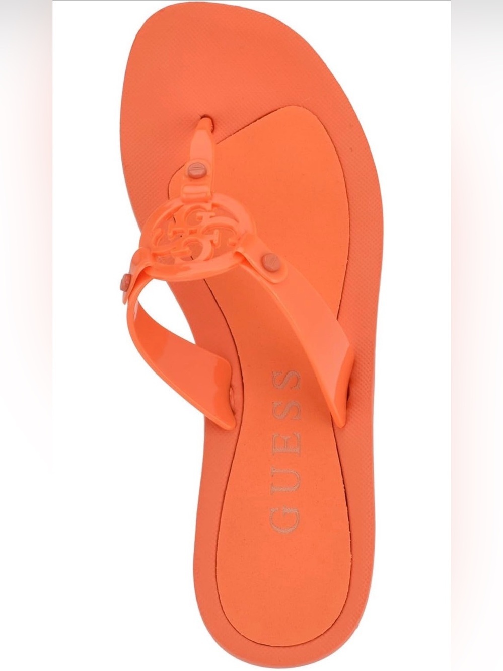 Neon Orange Thong Sandals  size 6m